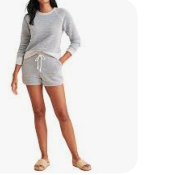 Faherty Whitewater Crewneck Pullover Sweater Grey Blend Size 2X French Terry - Picture 7 of 17